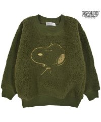  PEANUTS/ピーナッツ PEANUTS スヌーピー キッズ 刺繍 BIG シルエット トレーナー ボア フリース 長袖 SNOOPY PEANUTS 110 120 130/505417451