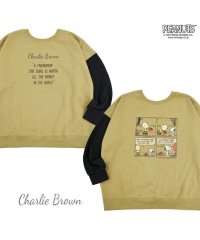  PEANUTS/ピーナッツ PEANUTS スヌーピー スウェット トレーナー 新作 ドロップショルダー レディース メンズ ペア お揃い おそろ 2WAY/505417483