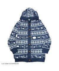 Sanrio characters/サンリオ Sanrio ハローキティ パーカー カーディガン ロング フード付き 冬 ニットソー/505426359