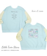 Sanrio characters/サンリオ Sanrio リトル ツインスターズ スウェット トレーナー キキララ サンリオ 起毛 2WAY オーバーサイズ 大きめ ゆったり バルーン袖 フリー/505426366