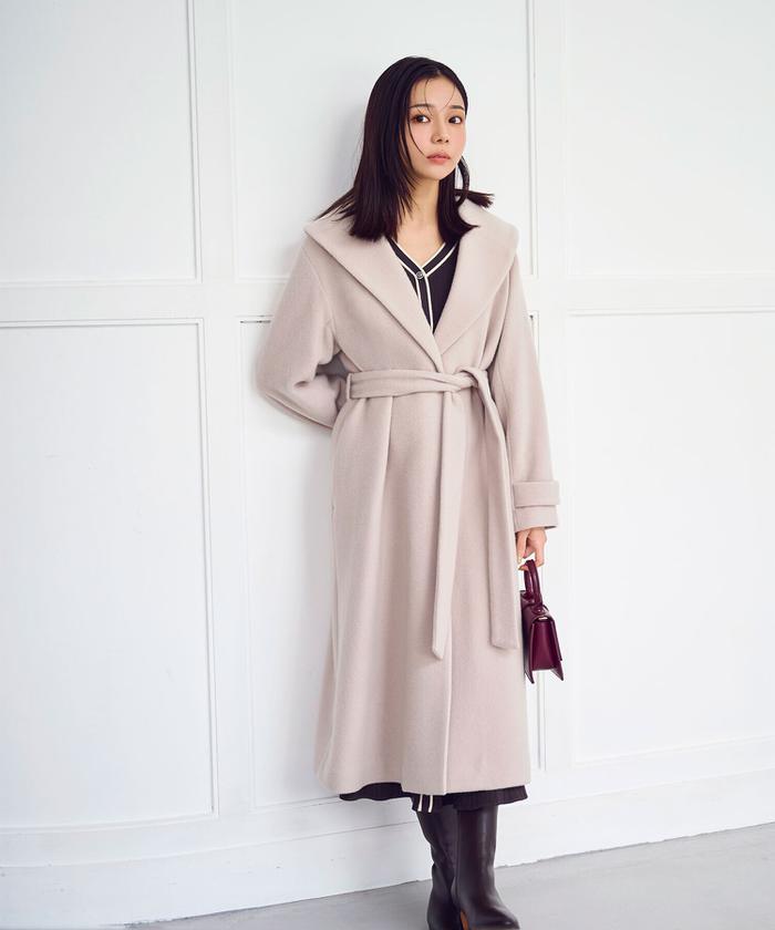 セール 50%OFF】ショールカラーコート(505430136) | ナチュラル セール 50%OFF】ショールカラーコート(505430136) | ナチュラル