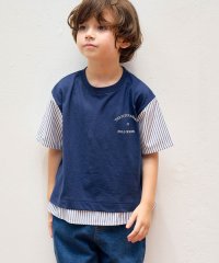 ROPE' PICNIC　KIDS/【KIDS】UNISEX袖ストライプドッキングTシャツ/505431779