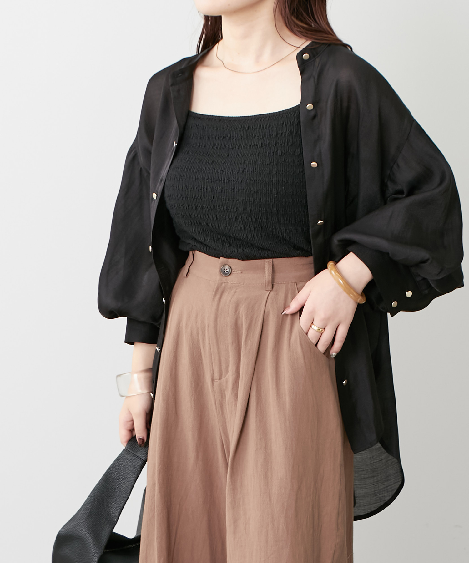 mollyboo様】【OHGA 】♡スズラン ブラウス ♡ブルー グレー美品