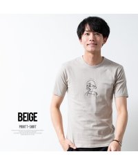  GENELESS/半袖tシャツ メンズ tシャツ 半袖 綿100 プリント Tシャツ 夏 クルーネック トップス コットン/505435633