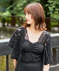 MAJESTIC LEGON/クロシェショートトップス/505371385