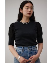 AZUL by moussy/LACE SLEEVE PUFF TOPS/505436316