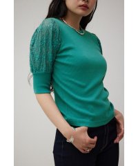 AZUL by moussy/LACE SLEEVE PUFF TOPS/505436316