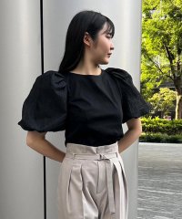 AND COUTURE/袖ジャガードパフスリーブトップス/505436370