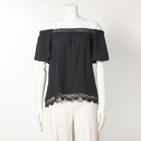 offprice.ec/リップサービス アウトレット LIP SERVICE Outlet リネン混レースオフショルTOS/505422369