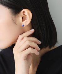 Lilas/ブルーアゲート6mmカップボールピアス K10（両耳）/505436624