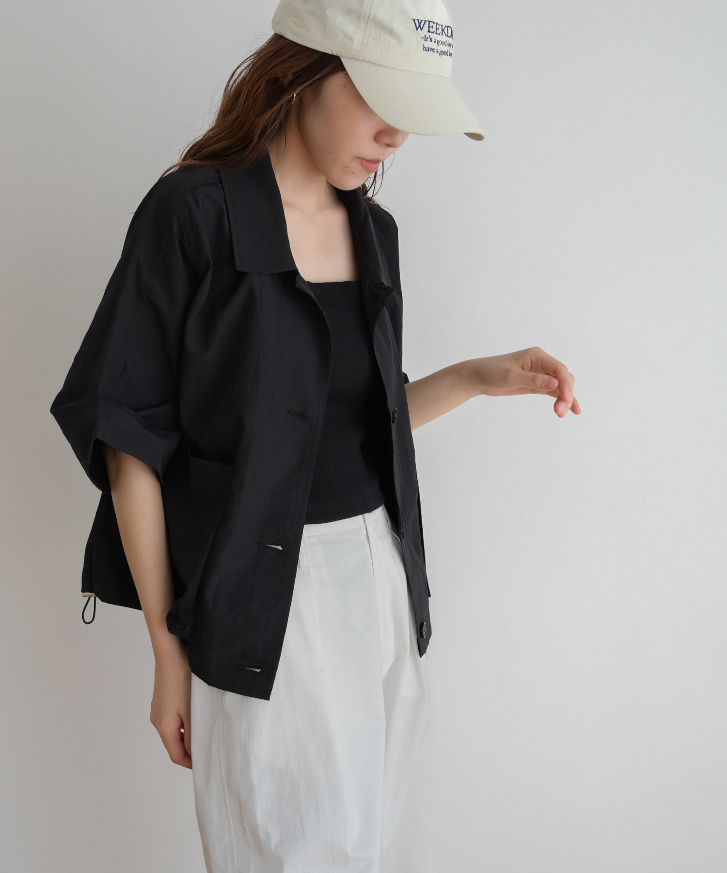 キャナルジーン CANAL JEAN El mar(エルマール)ナイロン混半袖 キャナルジーン CANAL JEAN El mar(エルマール)ナイロン混半袖