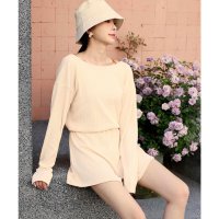 OSYAREVO/オシャレボ OSYAREVO 【ネット限定】 ロンパース付き セットアップ ビキニ 水着 体型カバー/505438884