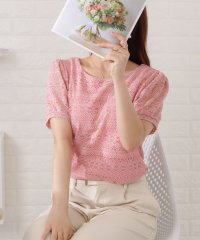 Lace Ladies/レースレディース Lace Ladies 総レースラウンドネック半袖プルオーバー/505437746
