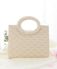 Lace Ladies/レースレディース Lace Ladies パールハンドルレーストート型バッグ/505437772