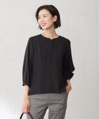 J.PRESS LADIES/【洗える】RELAXIONツイル クルーネック ブラウス/505441620