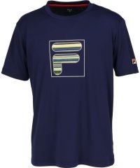 FILA（ZETT Mens）/【テニス】フェイクボーダープリント アップリケ Tシャツ メンズ/505443082