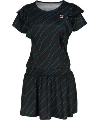 FILA（ZETT Ladies）/【テニス】メッセージプリント フリル ワンピース レディース/505443242