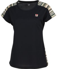 FILA（ZETT Ladies）/【テニス】フェイクボーダープリント ラグランTシャツ レディース/505443250