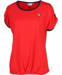 FILA（ZETT Ladies）/【テニス】ウェストタック ドロップショルダー Tシャツ レディース/505443256