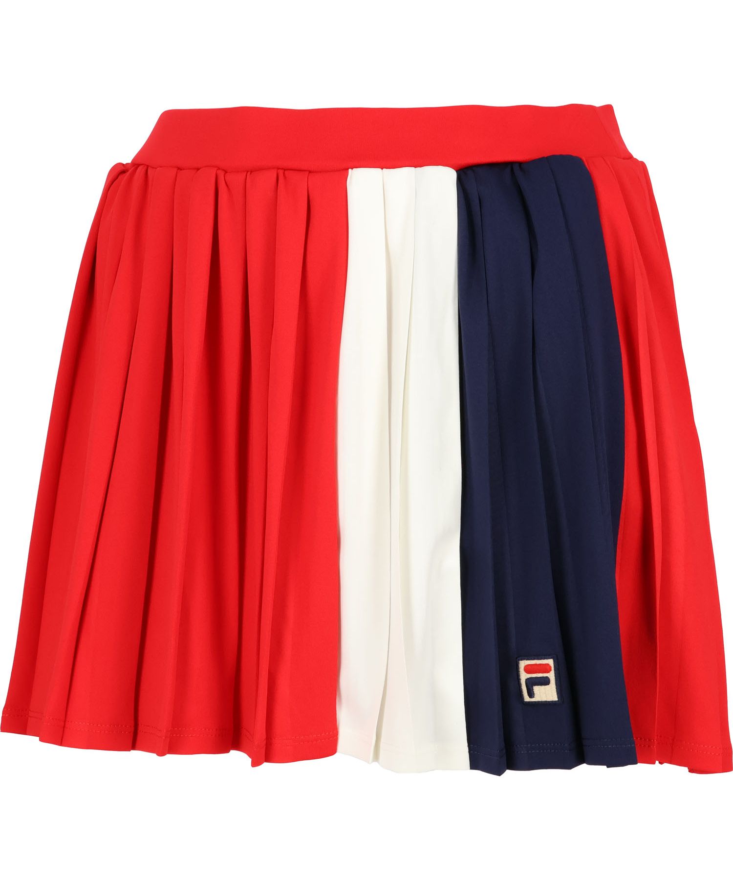 FILA ストライプ柄 プリーツスカート Lサイズ ストライプ柄ミニ裾プリーツスカート (2color) | ファッション