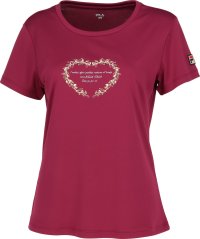 FILA（ZETT Ladies）/【テニス】ハート冠 ラメプリント Tシャツ レディース/505443264