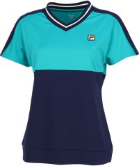 FILA（ZETT Ladies）/【テニス】ツートーン VネックTシャツ レディース/505443265