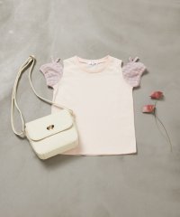 a.v.v(KID'S)/[100－130]袖シアーオフショルＴシャツ/505412090