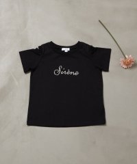 a.v.v(KID'S)/[140－150]ラインストーンロゴオフショルＴシャツ/505412095