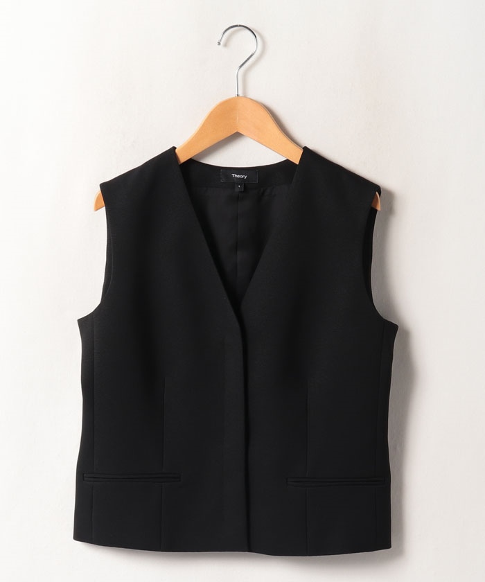 Theory ベスト OXFORD CREPE CL SLIM VEST ジレ Theory ベスト OXFORD CREPE CL SLIM VEST ジレ