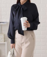 Lace Ladies/レースレディース Lace Ladies ボウタイ付きとろみピンタックブラウス/505444726