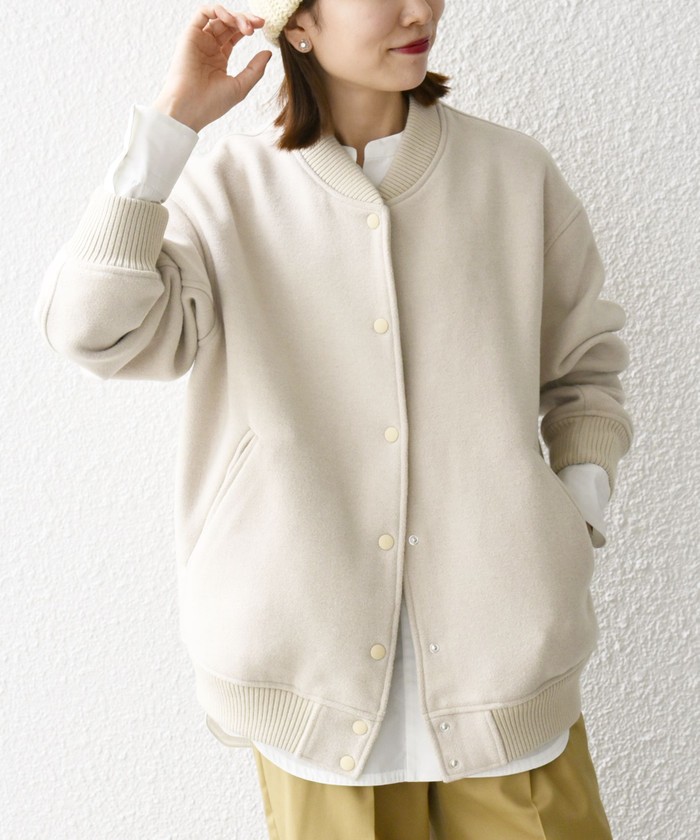 WEB限定】SHIPS any: バーシティ ジャケット 24FW(504852224 WEB限定】SHIPS any: バーシティ ジャケット 24FW(504852224