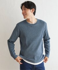 ikka/メランジワッフルフェイクロンＴ/505382806