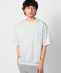 Grand PARK/ハイブリットファブリックポケット付きクルーTシャツ/505387823