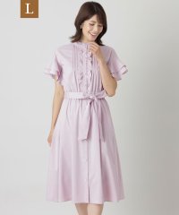 TO BE CHIC(L SIZE)/【L】プレーンストレッチフリルスリーブ ワンピース/505434714