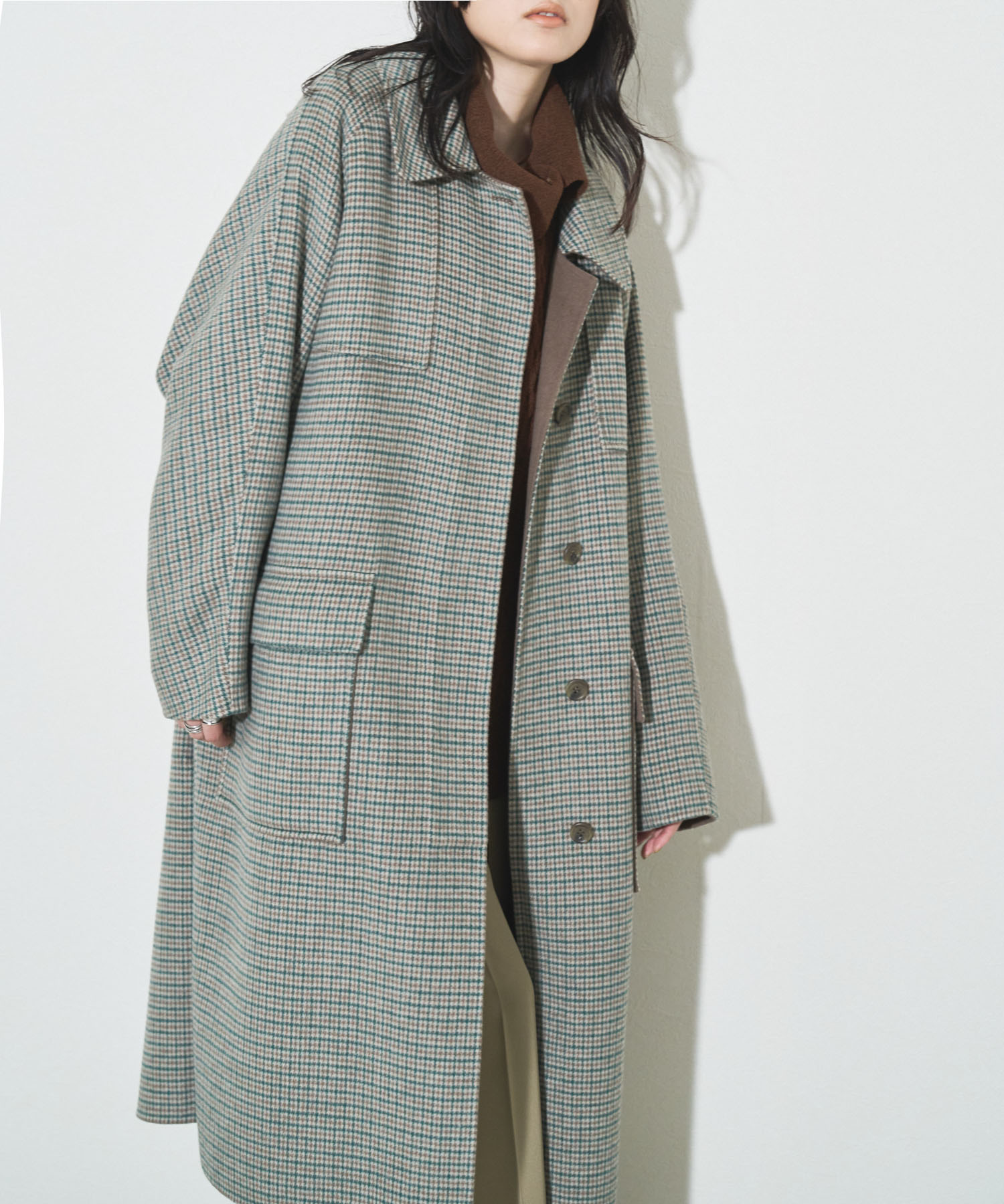 ります Audrey and John Wad スプリングコート ロングコート dzZJC