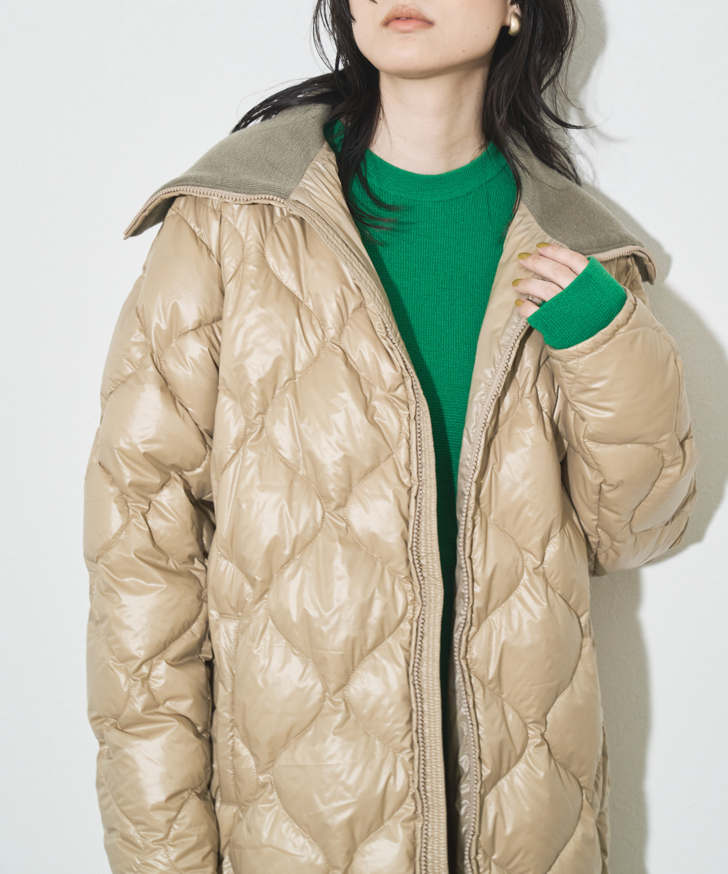 zara ザラ ドット柄キルティングアノラック 大人気完売商品