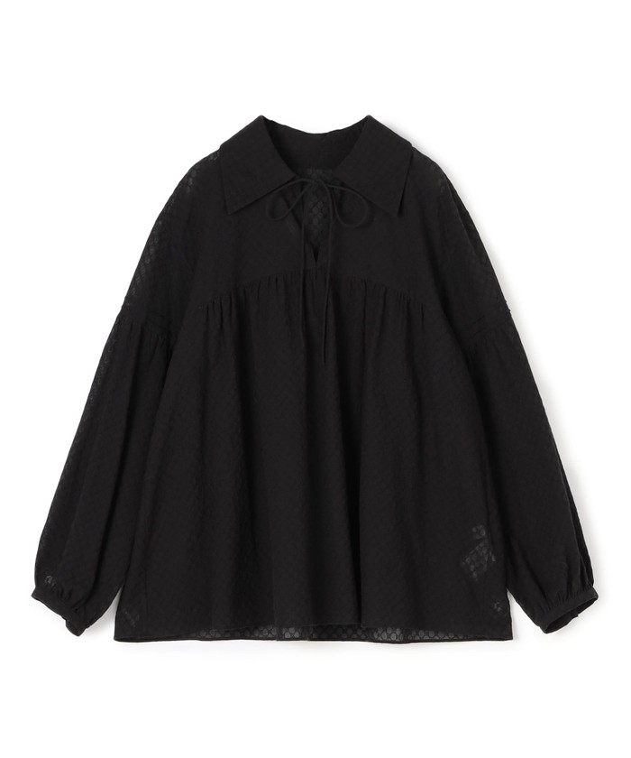 セール 40%OFF】コットンガーゼエンブロイダリー シャツカラー セール 40%OFF】コットンガーゼエンブロイダリー シャツカラー