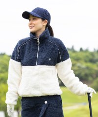 le coq sportif GOLF /レスマイクロプラスチックボアプルオーバー【アウトレット】/505427947