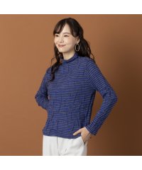 Liliane Burty ECLAT/【S・Mサイズ】ウォッシャブルウール　ボーダーボトルネックTシャツ/505452256