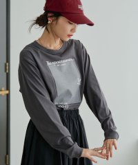 coen/スクエアロゴプリントロングスリーブTシャツ/505452571