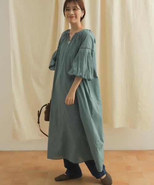 美品 セシリーバンセン CECILIE BAHNSEN ワンピース ギャザー
