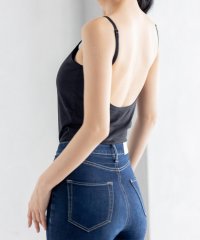 fran de lingerie/フランデランジェリー fran de lingerie back open simple inner背中開き＆カップ付き・綿100％のシンプルキャミソール/503401601