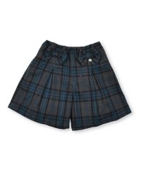 BeBe Petits Pois Vert/【お揃い】チェック柄リボンキュロットパンツ(95~150cm)/505453392