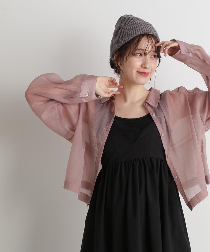 新品　poet シアーカラーチュニックシャツ　ONESIZE シアーショートシャツ(505455738) | エヌナチュラルビューティ