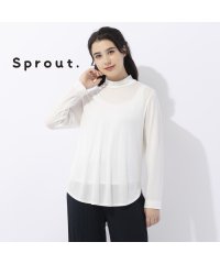 Liliane Burty/【Sprout.】リヨセルハーフミラノリブ　ハイネックTシャツ/505456016