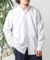 SHIPS any MEN/SHIPS any: ストライプ / ソリッド リラックス バンドカラー シャツ 24SS◇/505456189