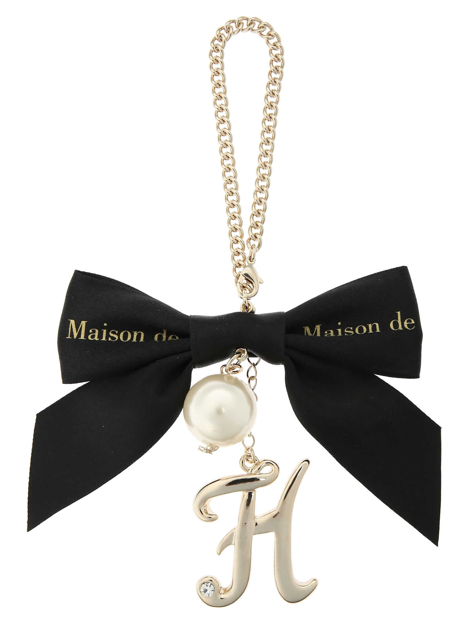 メゾンドフルール Maison de FLEUR チャームH メゾン ド フルール Maison de FLEUR イニシャルバックチャーム