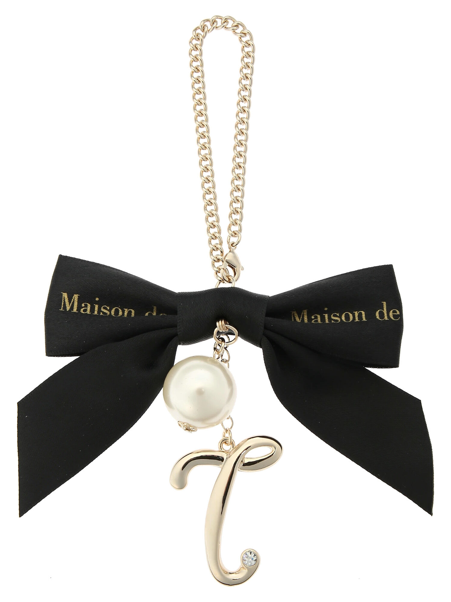 Maison de FLEUR メゾピアノ マスコットチャーム メゾンドフルール メゾン ド フルール Maison de FLEUR イニシャルバックチャーム