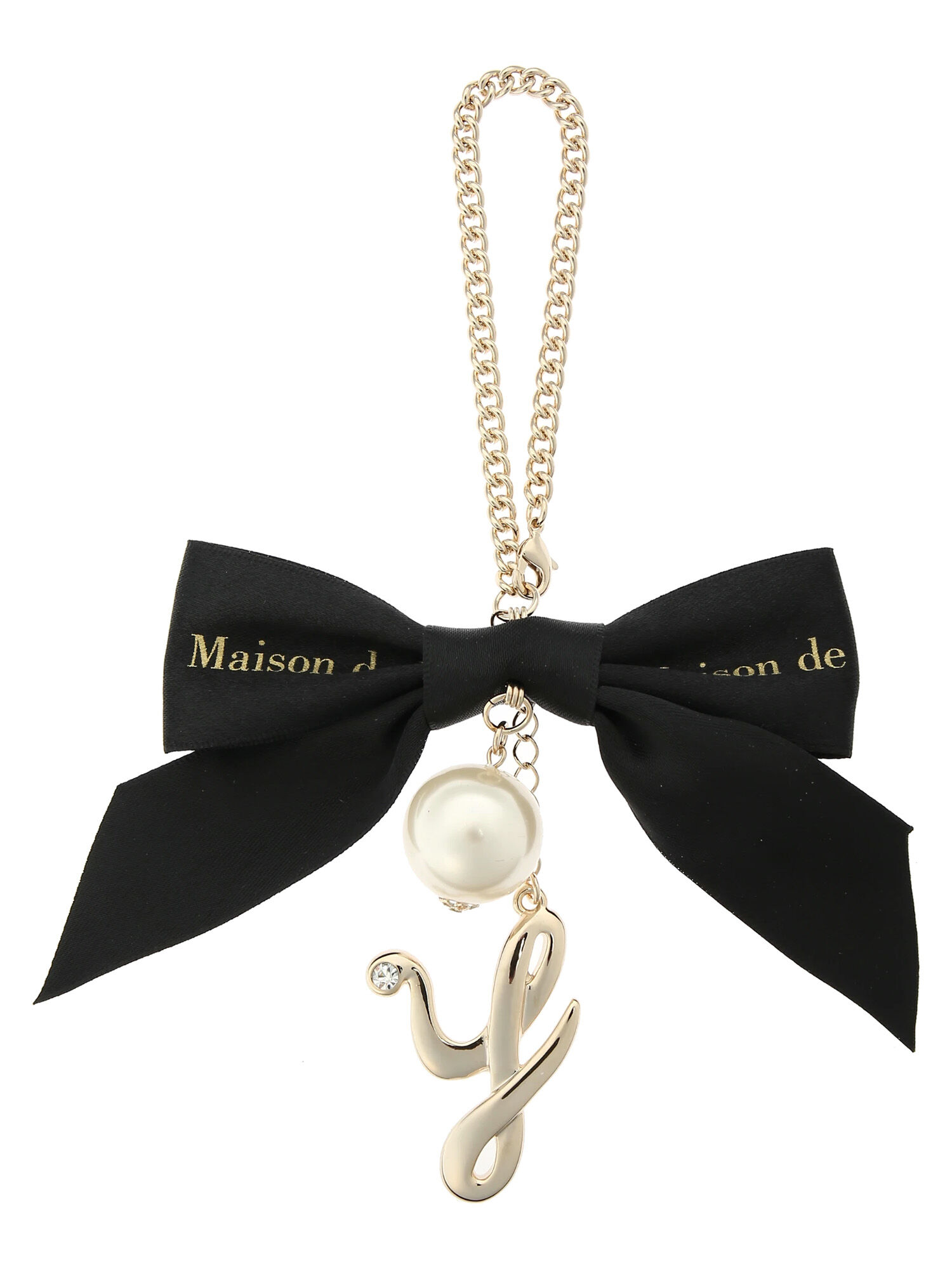 マイメロディ メゾンドフルール Maison de FLEUR バッグチャーム メゾン ド フルール Maison de FLEUR イニシャルバックチャーム