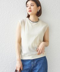 SHIPS WOMEN/ハイゲージ シアー ステッチ デザイン TEE◇/505456514